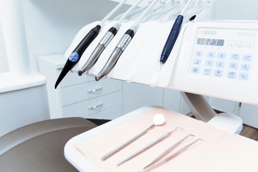 pexels photo 305566 305566 Clean and professional dental office setup with tools ready for patient treatment.